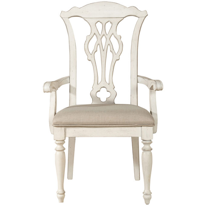 Liberty Furniture | Abbey Road White Splat Back Arm Chair