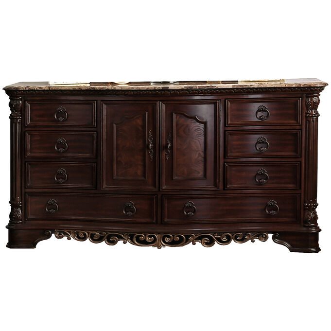 Furniture Of America | Menodora Brown Cherry Dresser