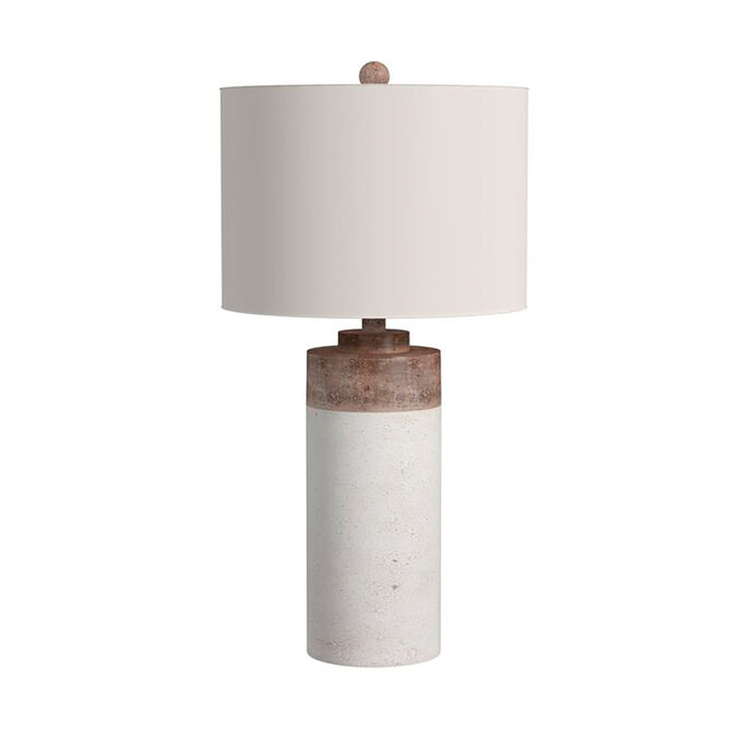 Bassett Mirror Company , Lamar White Table Lamp