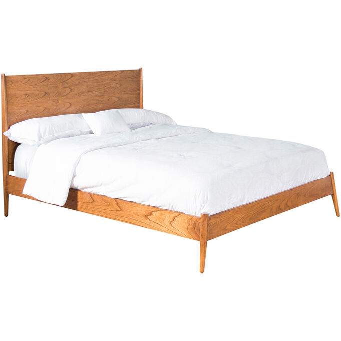 American Modern Cinnamon Queen Bed