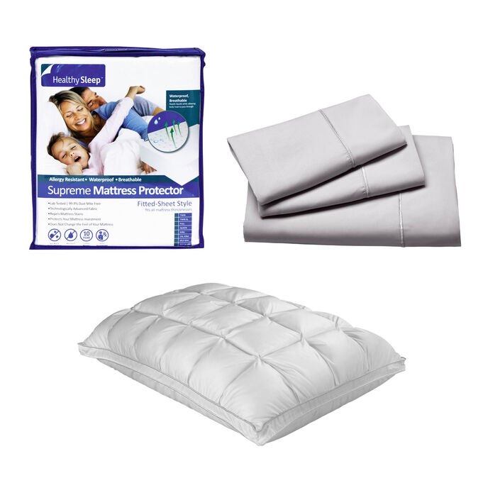 Sheex Queen Sheet Protector Pillow Bundle