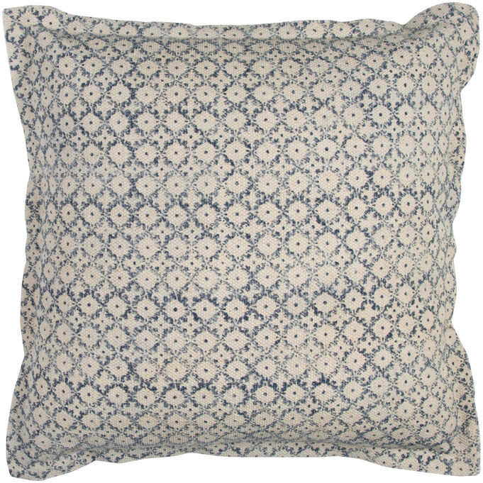 Rizzy Home | Heartland Home Blue Faded Print Pillow
