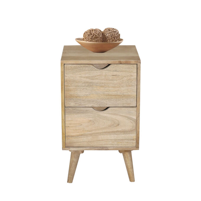 Outbound Vanilla 2 Drawer End Table