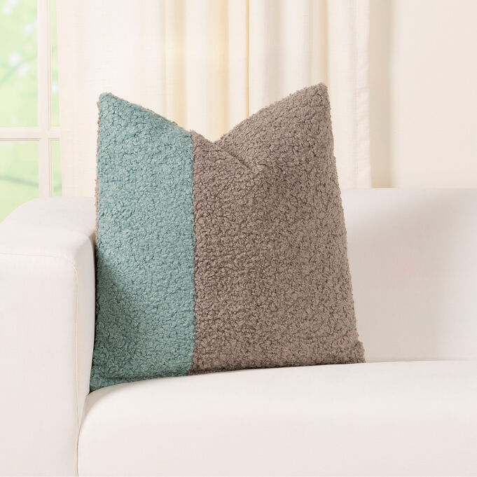 Tiffany Mineral 20 Inch 2 Patch Boucle Pillow