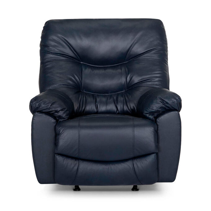Franklin | Yogi Navy Leather Power Recliner Chair