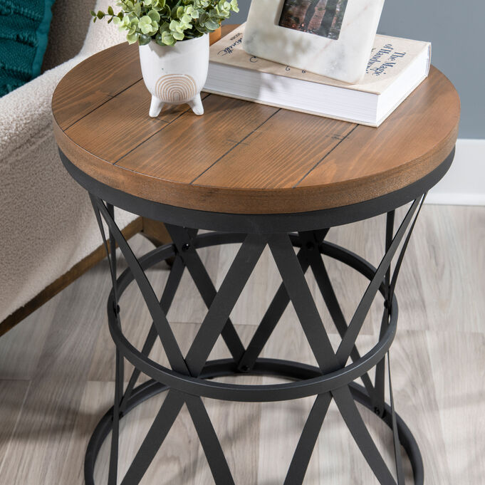 Barrell Brown End Table
