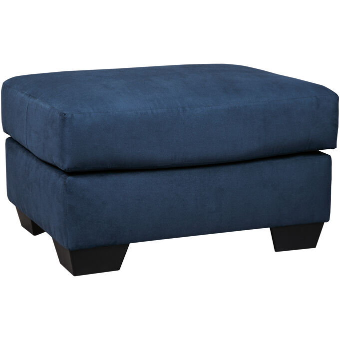 Ashley Furniture | Marcy Blue Ottoman