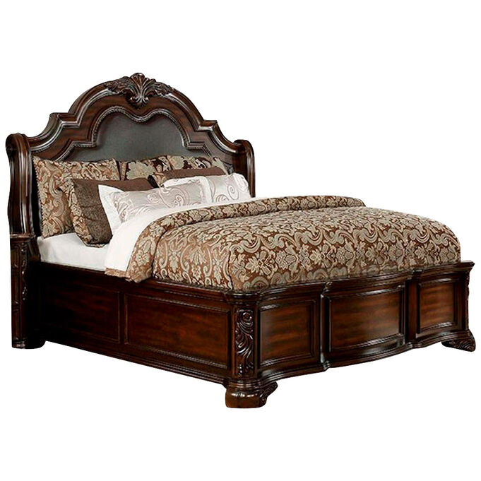 Furniture Of America | Niketas Brown Cherry King Bed