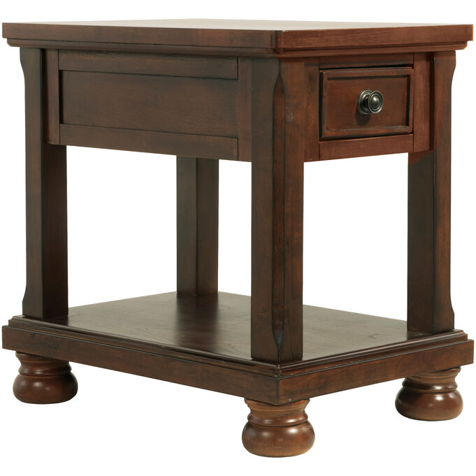 Ashley Furniture | Porter Rustic Brown End Table