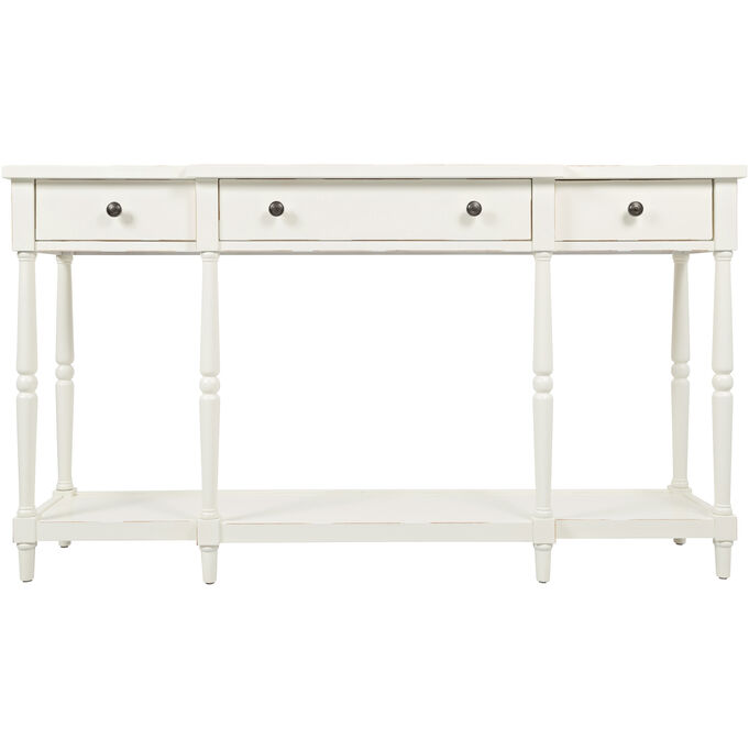 Stately Home White Console Table