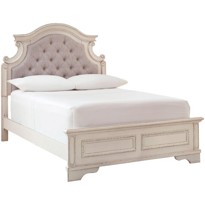 Ashley Furniture | Realyn White Full Bed | Chipped White