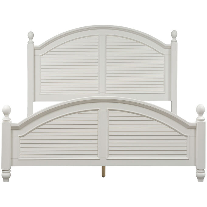 Summer House I Oyster White Queen Poster Headboard