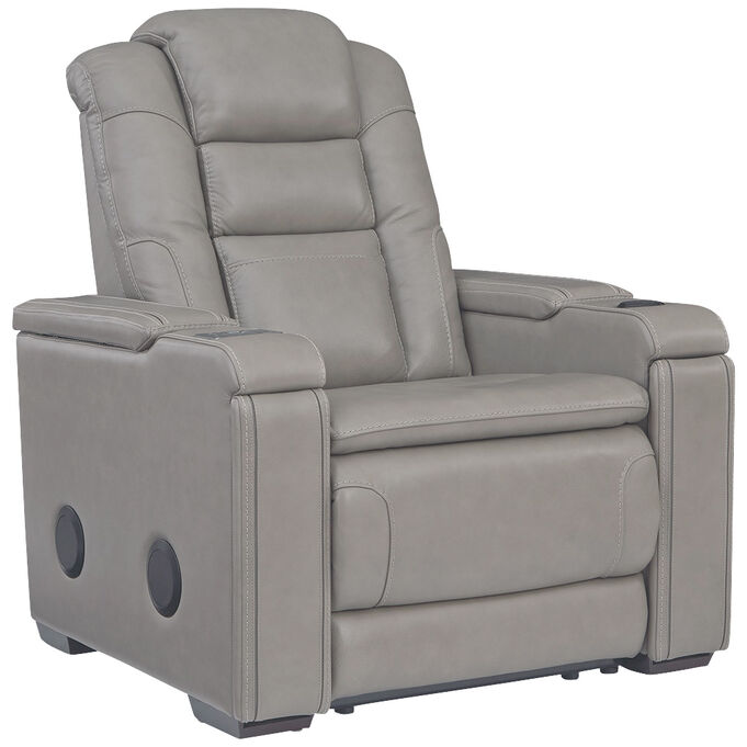 Ashley Furniture | Boerna Gray Power Recliner Chair