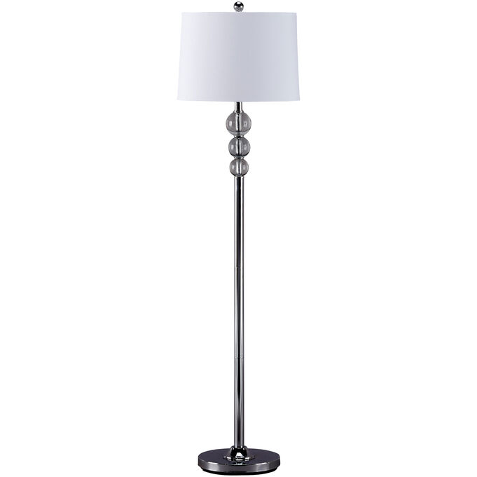 Ashley Furniture | Joaquin Chrome Floor Lamp