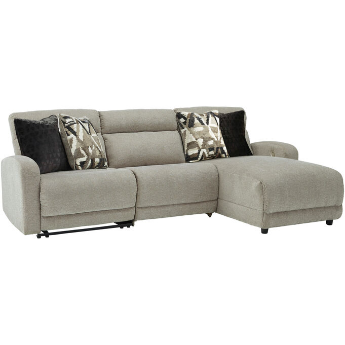 Ashley Furniture | Colleyville Stone Power Right Chaise Sofa
