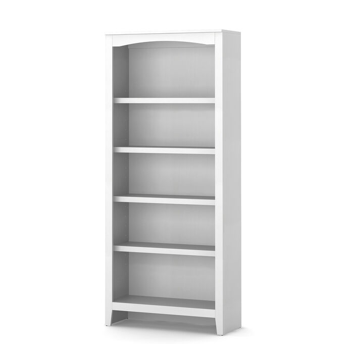 Hartford Alabaster White 74 Inch Bookcase