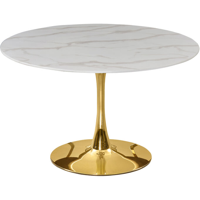 Tulip Gold 48 Inch Dining Table