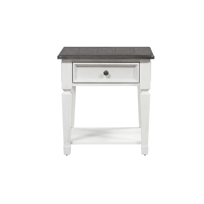 Liberty Furniture | Allyson Park White Drawer End Table
