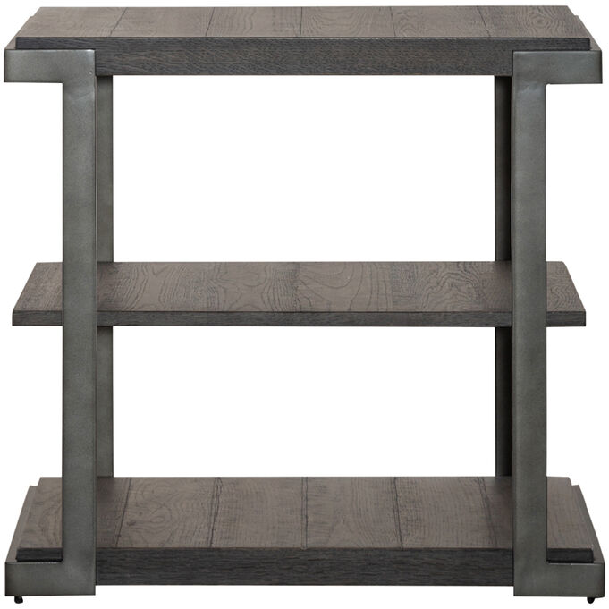 Liberty Furniture , Modern View Gauntlet Gray Tiered End Table