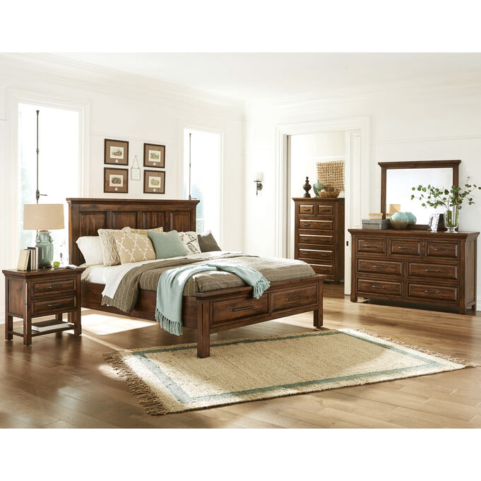 Napa Furniture , Hill Crest Dark Chestnut California King 4 Piece Room Group