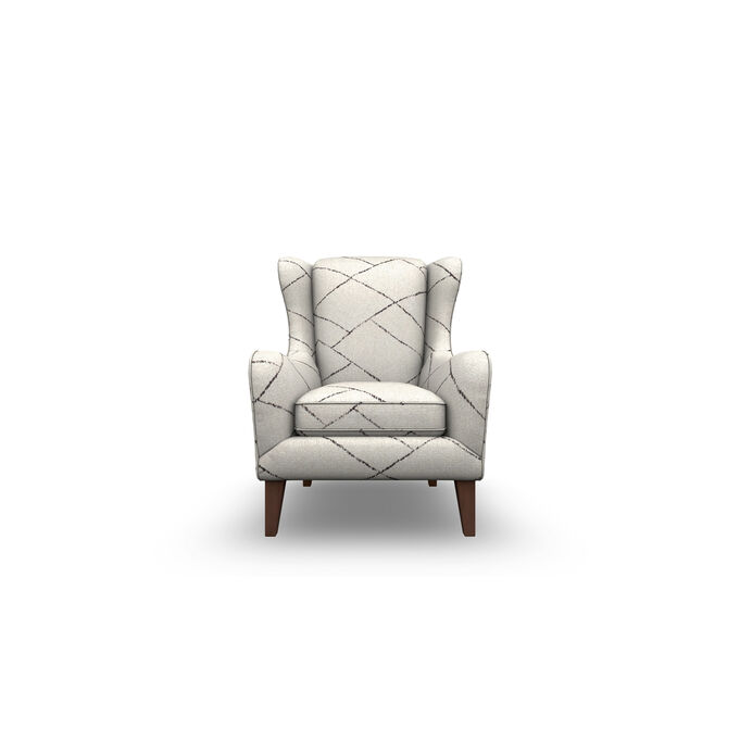 Best Home Furnishings | Lorette Parchment Wingback Accent Chair