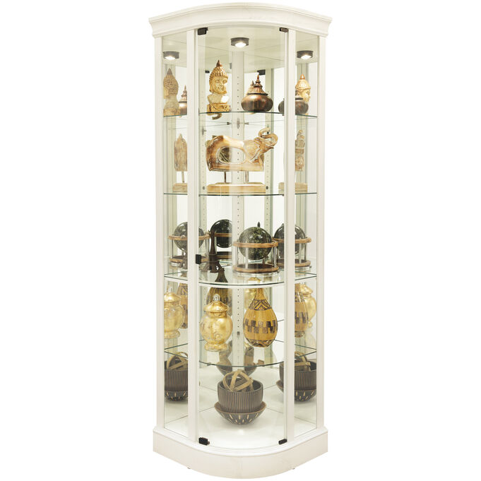 Howard Miller | Marlowe Aged Linen Curio Cabinet