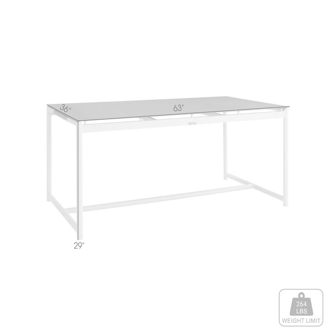 Crown White Dining Table