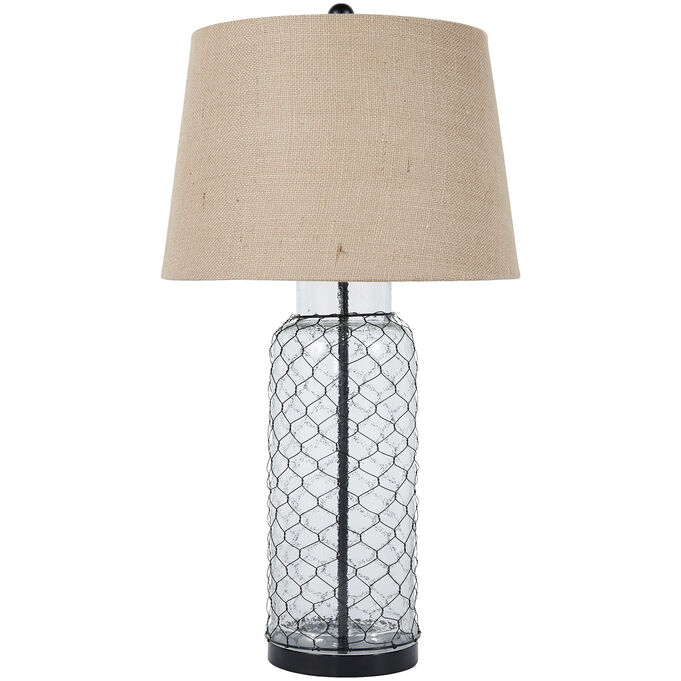 Ashley Furniture | Sharmayne Glass Table Lamp | Transparent