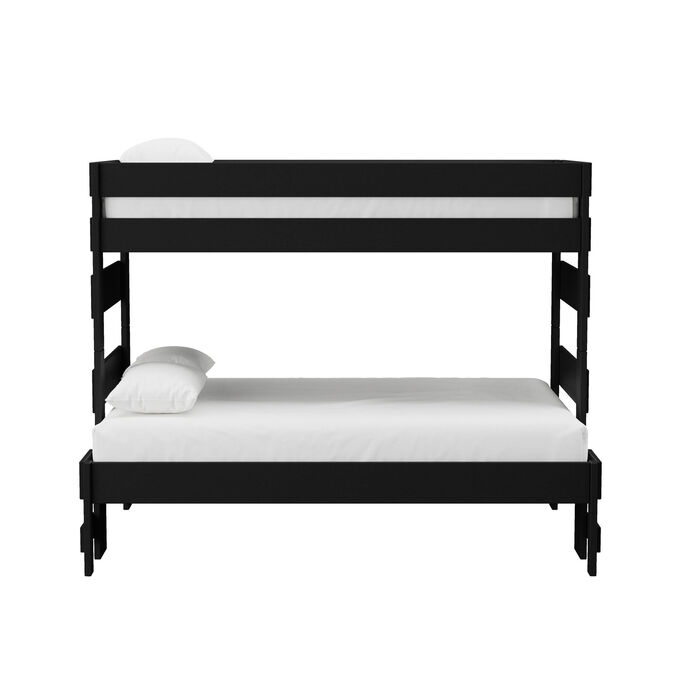 Vista II Black Twin over Full Bunk Bed