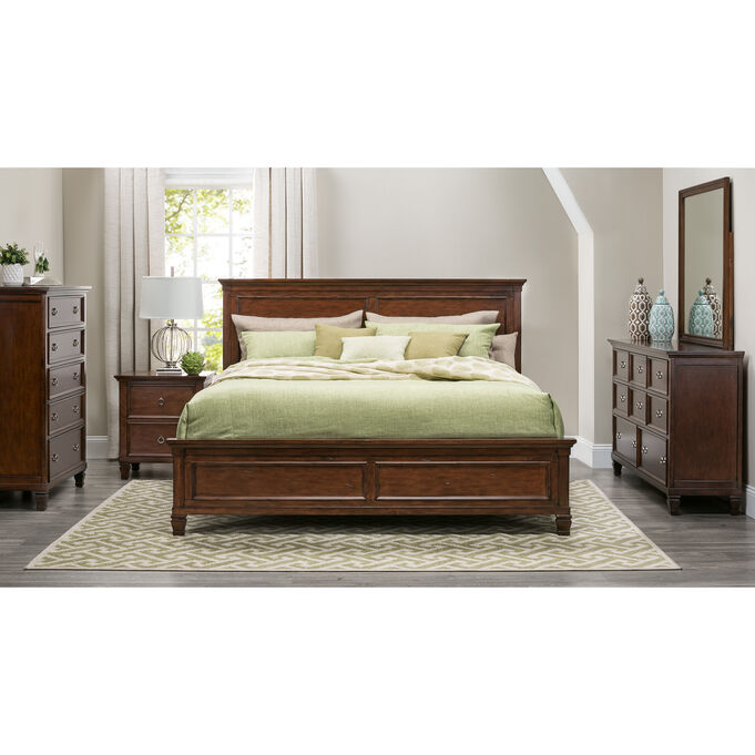 New Classic , Persia II Brown Cherry Twin 4 Piece Room Group