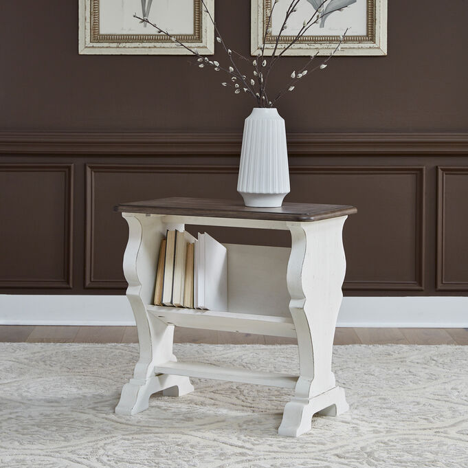 Liberty Furniture | Abbey Road White Library Chairside Table