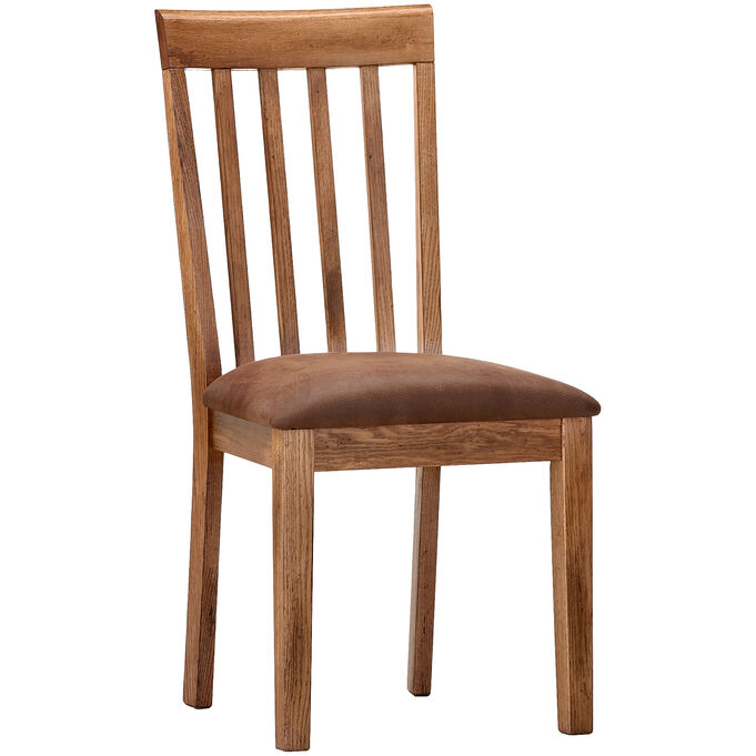 Sedona Rustic Oak Slatback Side Chair