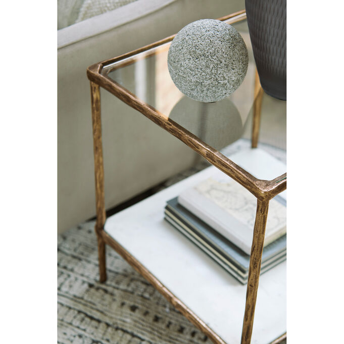 Ryandale Antique Brass Side Table