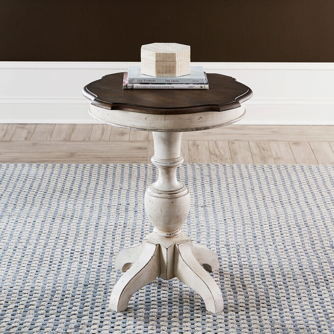 Liberty Furniture , Abbey Road White Round End Table