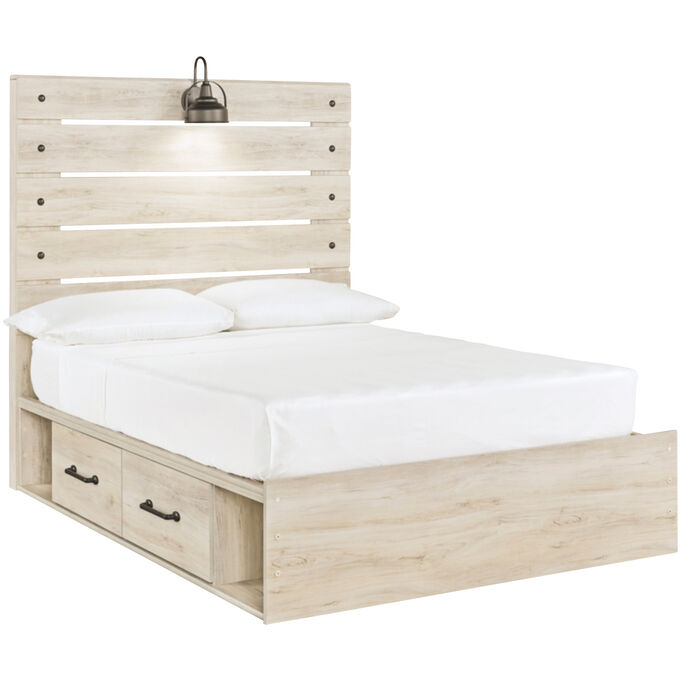 Ashley Furniture | Cambeck White Full 2 Drawer Storage Bed