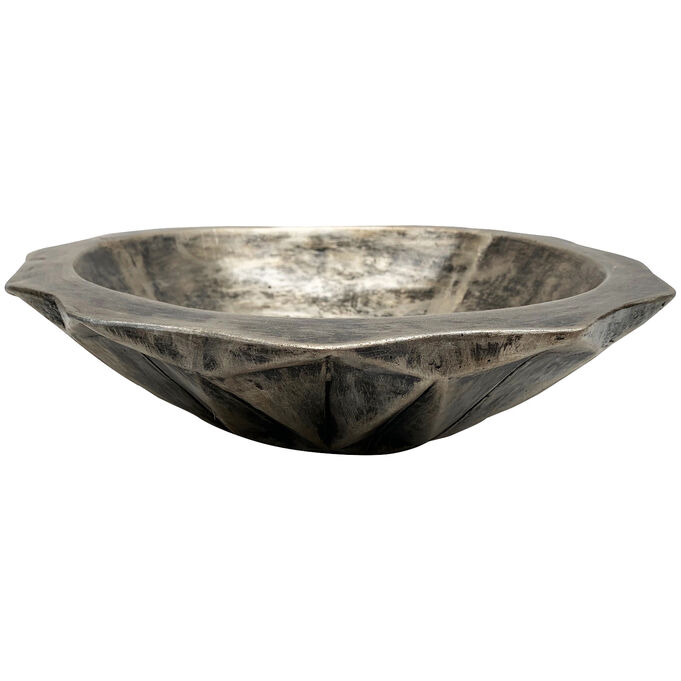 Promart , Terracotta Tazon Diamante Silver Black Bowl