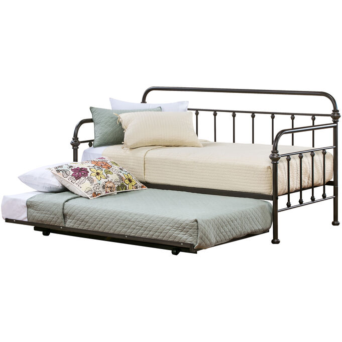Home Elegance , Laguna Bronze Daybed With Trundle