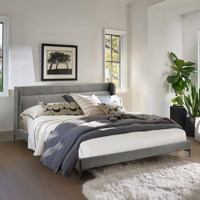 Legend Gray King Bed