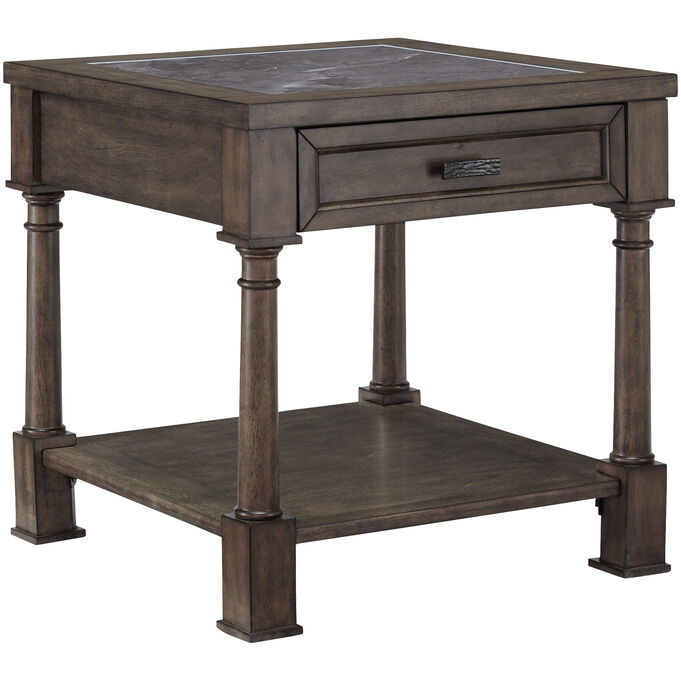 Progressive Furniture | Riverdale Flannel End Table