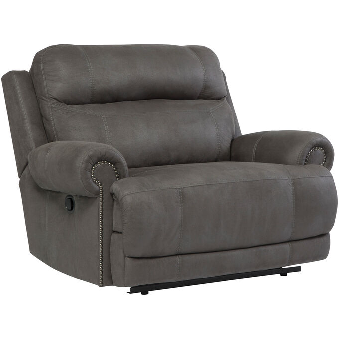 Ashley Furniture | Austere Gray Oversized Recliner Chair