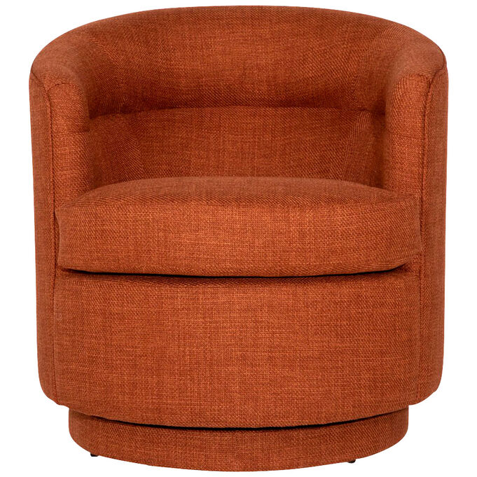 Dovetail | Lauretta Rust Swivel Chair