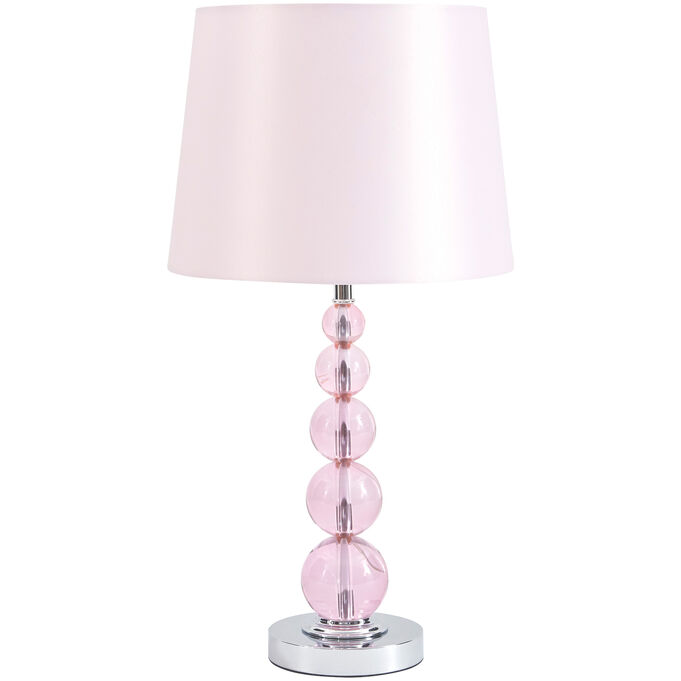 Ashley Furniture | Letty Pink Crystal Table Lamp