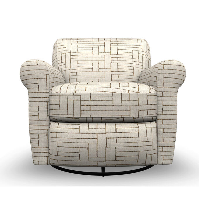 Best Home Furnishings | Gemily Cream Swivel Glider Chair