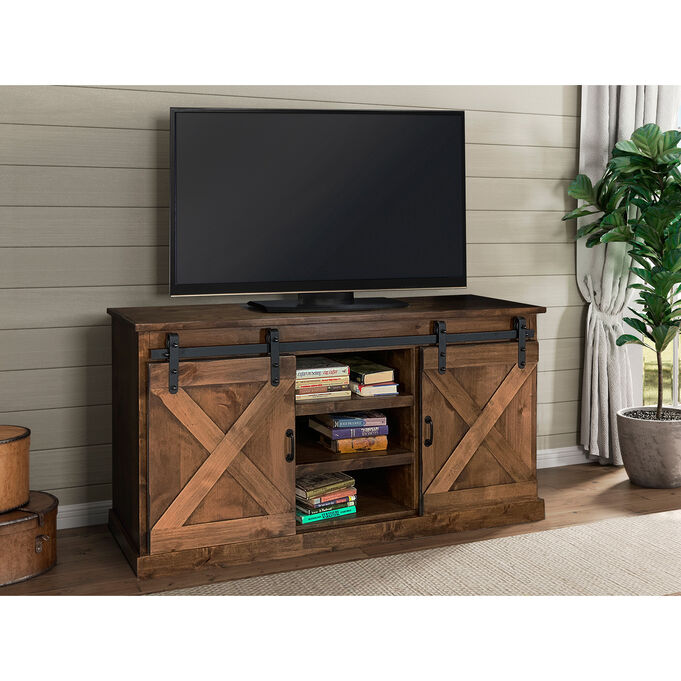 Farmhouse Aged Whiskey 66 Inch Console