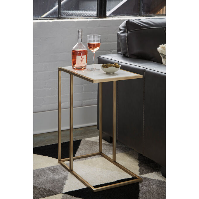 Lanport Champagne Side Table