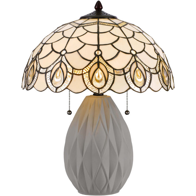 Tiffany White Table Lamp