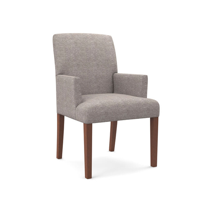 Denai Stone Gray Upholstered Arm Chair