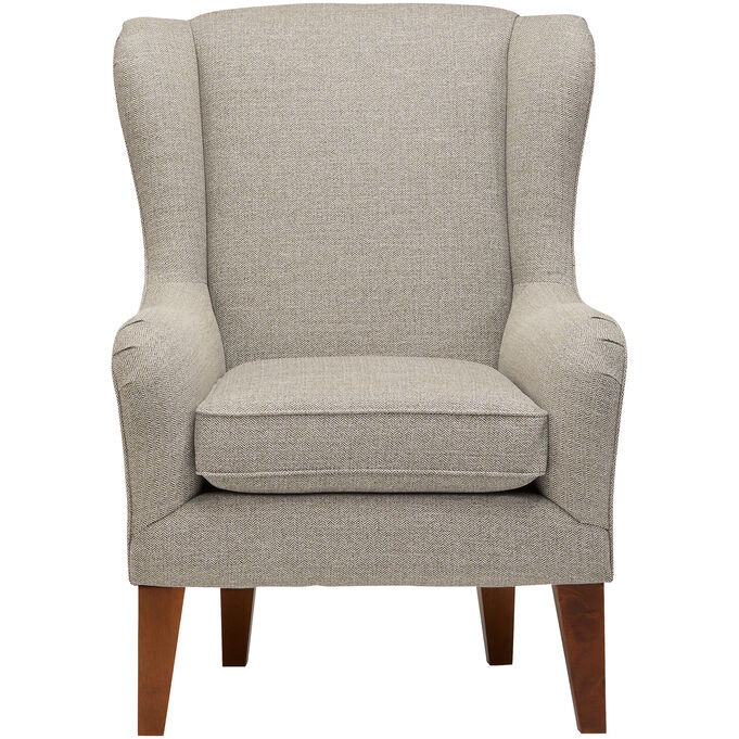 Best Home Furnishings | Lorette Gray Wing Back Chair