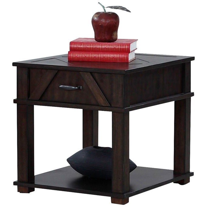 Progressive Furniture | Foxcroft Dark Pine End Table