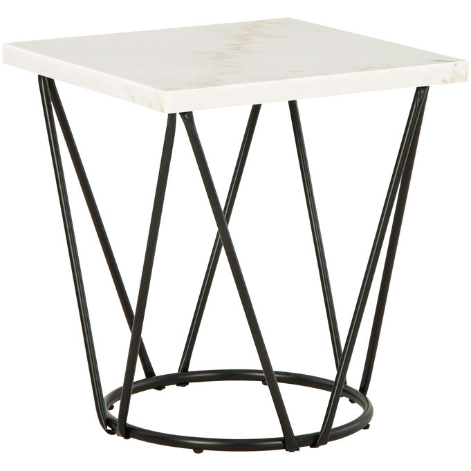 Ashley Furniture | Vancent White End Table